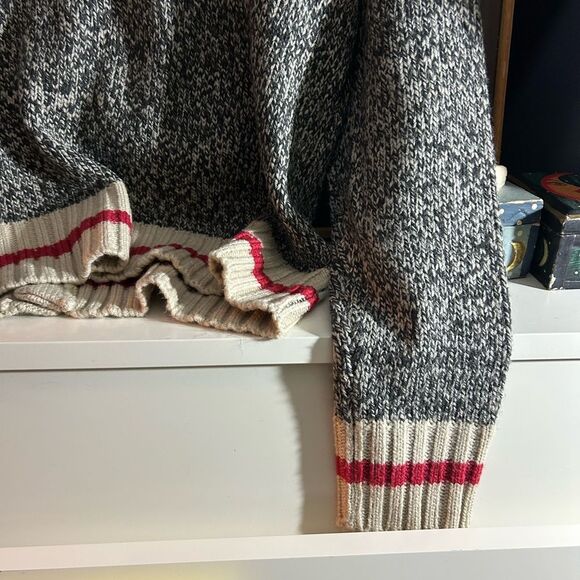 Bluenotes Cabin Sock Style Cardigan Unisex Size Large Cardigan Gray Pockets - Picture 15 of 15